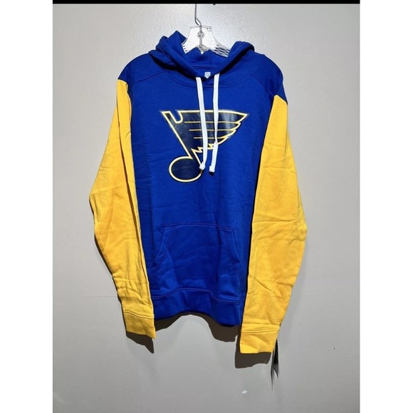 Fanatics Other - St Louis Blues Fanatics Mens Size Large Hoodie‎ NHL Gold/Blue NWT MSRP $70